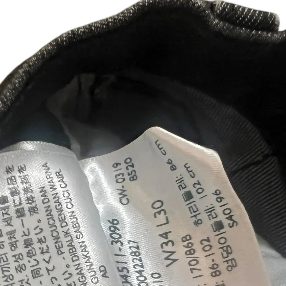 Levi's 511 Slim Fit Jeans Men Size 34 X 30 Dark Gray Black Wash‎ Stretch
